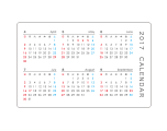 カード型　名刺　ヨコ型＿6ヶ月（4〜9月）