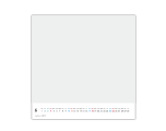 写真パノラマ正方形透明ケースカレンダー