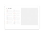 透明ケースカレンダー　 写真スクエア　B6サイズ PETケース用