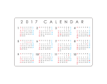 カード型カレンダー　クレカヨコ型1年