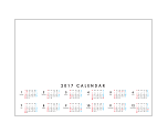 ポスター型カレンダー B3ヨコボトム