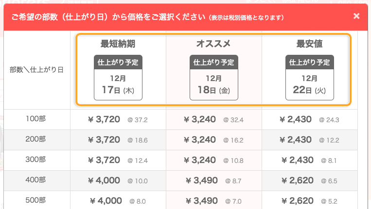 発送 納品 ネット印刷のキングプリンターズ